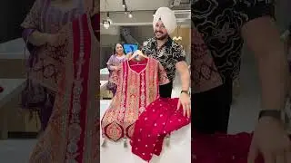 Majenta & Purple Heavy Hand Embroidered Crepe Designer Salwar Suit with Beautiful Duppata & Potli