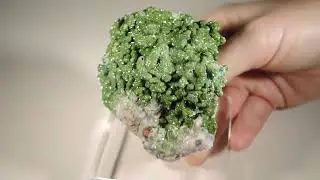 No. 76295: Austinite over Quartz from Tsumeb Mine, Namibia.