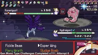 Gen 5 Mono Dragon Challenge Day 2  (Fail) | PokeRogue | (╯&deg;□&deg;）╯︵ ┻━┻ -
