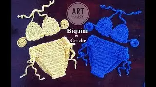 Calcinha de Biquíni em Croche Para Bebe e Infantil- Profª Fernanda Reis