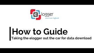 Taking the elogger out the car for data download