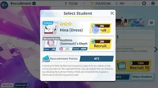 6%? 400 pulls on Dress hina anniversary banner Blue Archive (Spoiler:Insane bad luck)