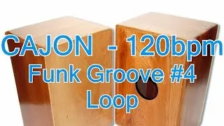 CAJON Sound Funk Beat Loop 120bpm #4
