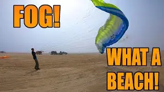 Foggy Beach Day - Kiting & Groundhandling Paramotor PPG Training