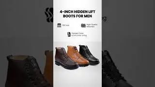 4-Inch Elevator Boots for Men | Instantly Look Taller Without Anyone Knowing!