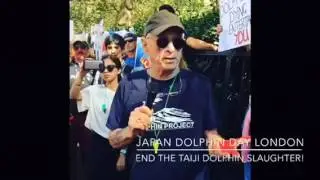 (Part 2) Ric O'Barry Taiji Dolphin Protest (London)