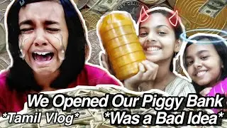 Opening our Piggy Bank After 2 Years | Random Vlog | Shameera Cries | Tamil | Azhara's Time