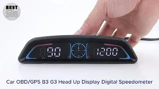 Best Car HUD 2025 | OBDGPS B3/G3 Digital Speedometer with GPS & Safety Alerts