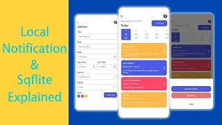 Flutter Local Notifications & Sqflite Explained Step by Step | Part 3
