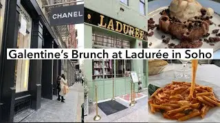 GALENTINE'S IN NYC 2021| BRUNCH AT LADUREE SOHO, SHOPPING & DINNER IN LITTLE ITALY| We Chill