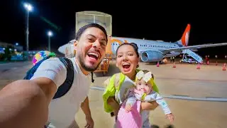 REAÇÃO DA MARIAH VIAJANDO DE AVIÃO❤ PELA PRIMEIRA VEZ 😍!