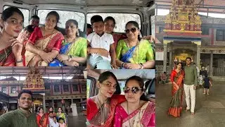 Kateel d darshana sok aand❤️🥰||AnushkaSalian||#tuluvlogs #kateeltemple #tulunad #anushkasalian