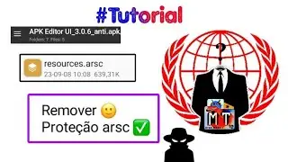 Tutorial de Como Remover a Prote&ccedil;&atilde;o do arsc ( Do APK Editos UI ) E da Pasta Res  📂  Sem Error 2023