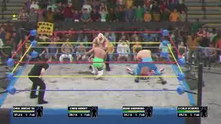 ECW TV TITLE 2 COLD SCORPIO vs EDDIE GUERRERO vs CHRIS JERICHO vs CHRIS BENOIT 4 WAY ELIMINATION