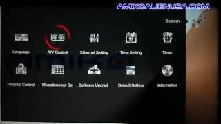 Amiko Mini HD SE System Menu Guide