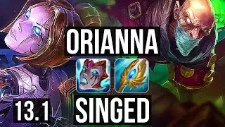 ORI vs SINGED (MID) | 8/0/5, 900+ games, Legendary | KR Master | 13.1