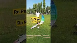 Rc Paramotor VS Rc Pesawat #aeromodellingindonesia #rcplane #rcparamotor