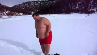 Preparing to Swim in Water Colder than the English Channel