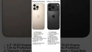 iPhone 17 Pro Max Vs iPhone 16 Pro Max #technology #iphone #iphone17promax #iphone16promax #ios26