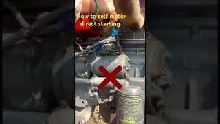 any vehicle direct starting self motor video #⚡