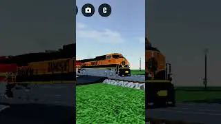 BNSF Z Train in Fictional Illinois map on Ro Scale SandBox