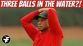 TIGER WOODS MAKES A 10 ON 12 HOLE AT THE MASTERS