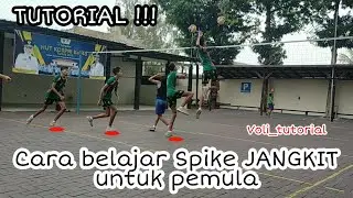 Cara belajar Spike JANGKIT untuk Pemula || voli tutorial
