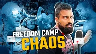 Federal Police STORM Convoy's 'freedom camp' in Australia