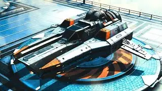 No Man's Sky - Very Rare Tier 3 Grey and Orange Fighter - Synthesis 2.21