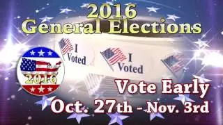 PSA: 2016 General Elections - Early Voting