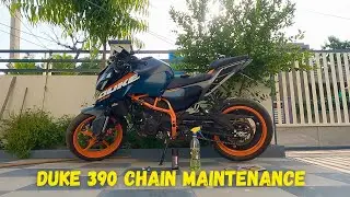 Duke 390 gen3 Chain Maintenance tips✨