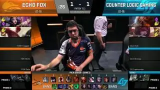 FOX vs CLG, Game 3   NA LCS 2017 Summer    Echo Fox vs Counter Logic Gaming G31