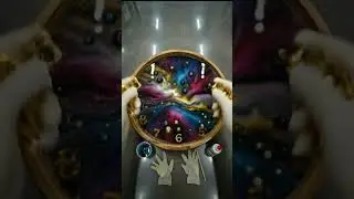 DIY Resin Art: Creating a Cosmic Masterpiece from Scratch 🪐 #shorts