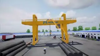 Double Girder Gantry Crane Model