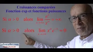 LIMITES. CROISSANCES COMPARÉES. FONCTION EXP ET FONCTION PUISSANCE