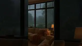 ☁️ Rainy Day Sanctuary: 10 Hours of Thunder & Fireplace Sounds. Ultimate Deep Sleep Aid Video in 4K