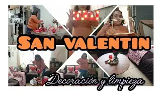 Decoraci&oacute;n de San Valent&iacute;n❤/Limpiando y decorando mi sala / comedor 🥰