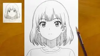 Anime Girl Pencil Drawing || How to Draw Anime Face Step by Step || Easy Tutorial