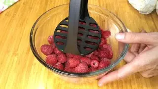 Delicious Raspberry dessert | No oven No gelatin No Eggs | Easy recipe