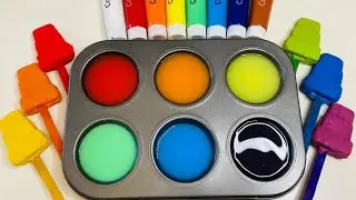Satisfying Video l Playdoh Ice Cream Colorful With Color Tray Cutting ASMR