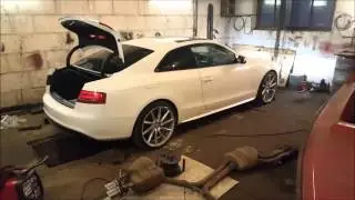 Audi S5 4.2 exhaust, cat-back taken off