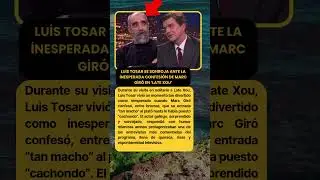 Luis Tosar se sonroja ante la inesperada confesi&oacute;n de Marc Gir&oacute; en &lsquo;Late Xou&rsquo;