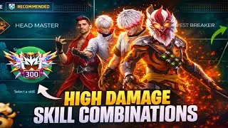High Damage BR rank & CS rank Combination 2026 | Best character combination in Free Fire