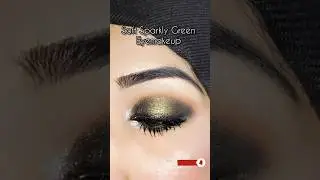 Easy Soft Sparkly Green Eye Look for Everyday Wear #shorts