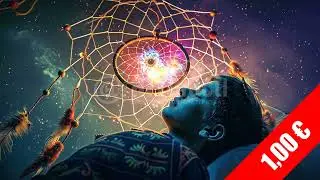 Dreamcatcher Over Bed &mdash; Boho Night Glow HD Stock Video