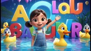 Little Duck Duck ABC Song | Fun Alphabet Nursery Rhyme for Kids | Counting & Learning Song
