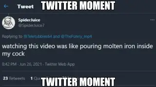 Twitter moment