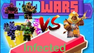 Using nyoka kit in bedwars roblox infected mode!..