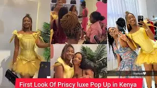 Фанаты Jux And Priscilla Kenya массово посетили временный магазин Priscy Luxe в Кении.