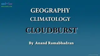 Cloudburst | Climatology | Geography | NEO IAS